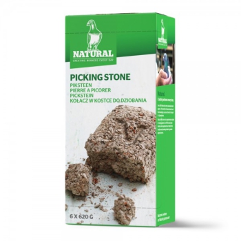 NATURAL - Picking Stone - 6szt (kołacz do dziobania)